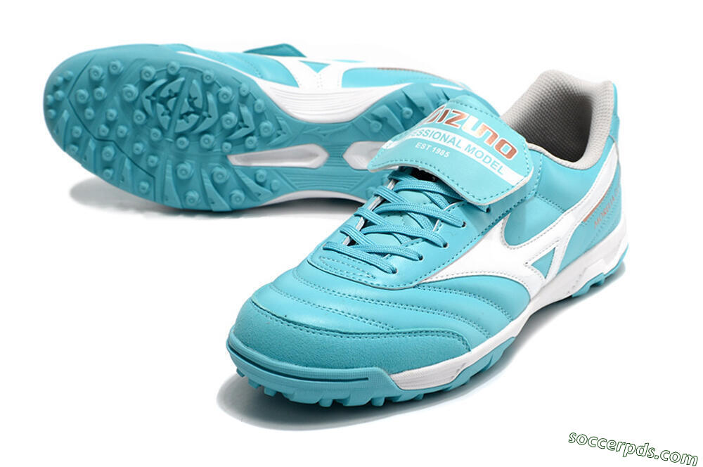 Mizuno Morelia Sala Classic TF Low-Tops Football Shoes - Blue/White 3