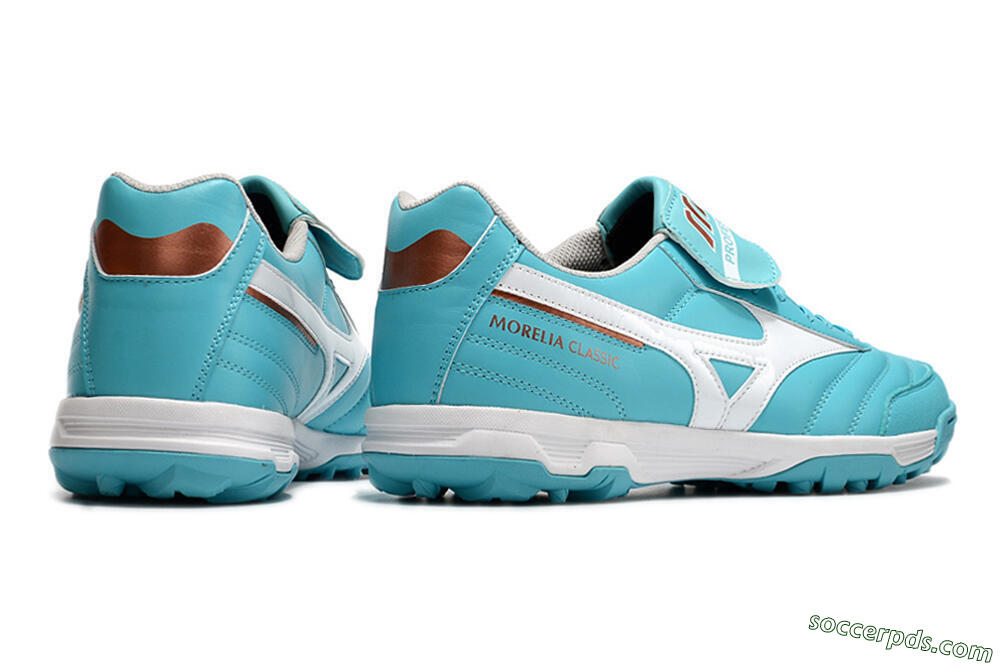 Mizuno Morelia Sala Classic TF Low-Tops Football Shoes - Blue/White 6