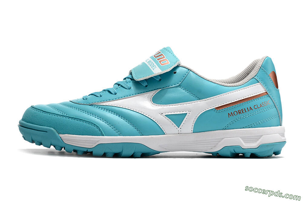 Mizuno Morelia Sala Classic TF Low-Tops Football Shoes - Blue/White 2
