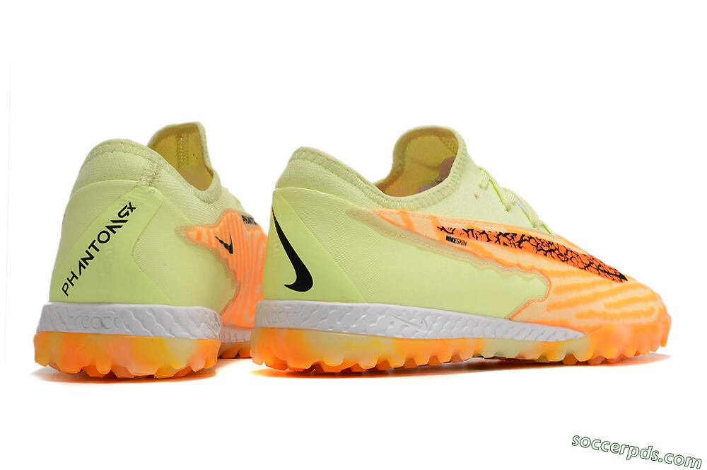 Nike React Phantom GX Pro TF Low-Tops Football Shoes - Orange/Green 6