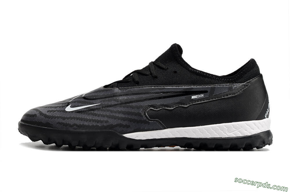Nike React Phantom GX Pro TF Low-Tops Football Shoes - Black/White 2