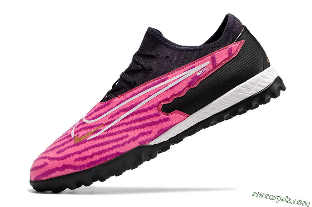 Nike React Phantom GX Pro TF Low-Tops Football Shoes - Pink/White/Black 5