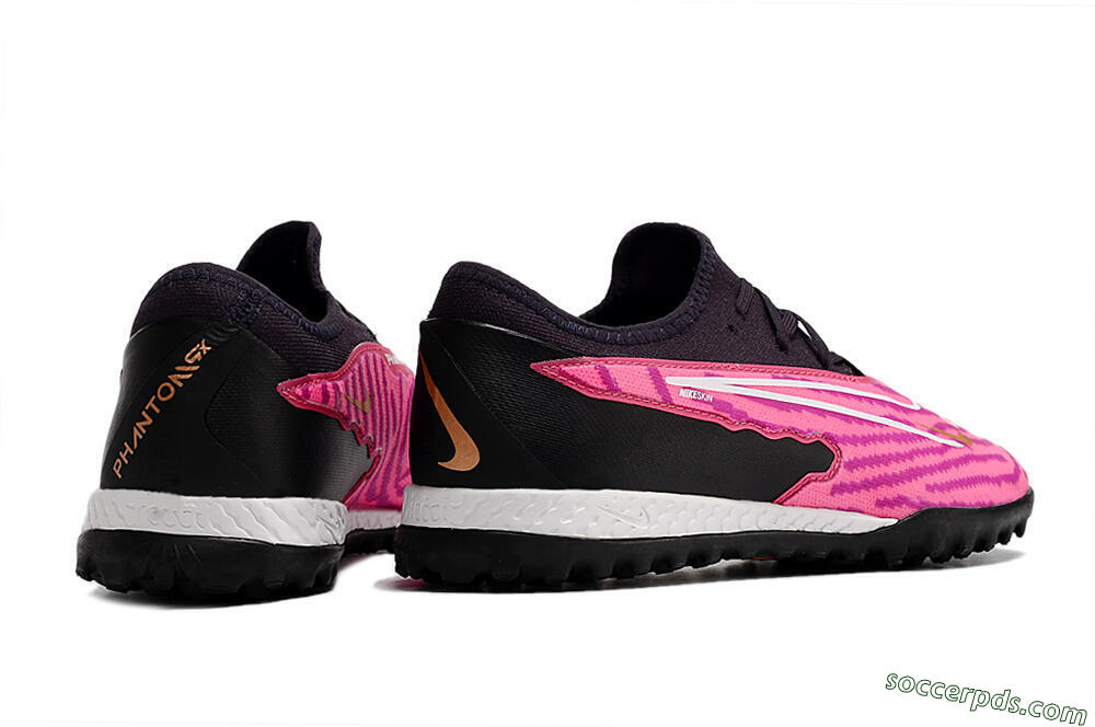 Nike React Phantom GX Pro TF Low-Tops Football Shoes - Pink/White/Black 6