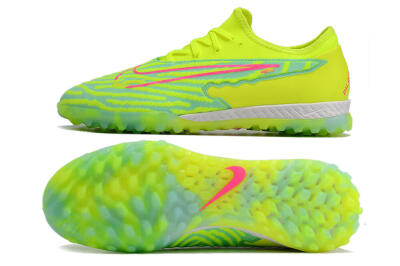 Nike React Phantom GX Pro TF Low-Tops Football Shoes - Green/Pink
