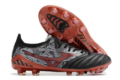 Mizuno Morelia Neo 3 Japan FG Low-Tops Football Boots - Black/White/Red