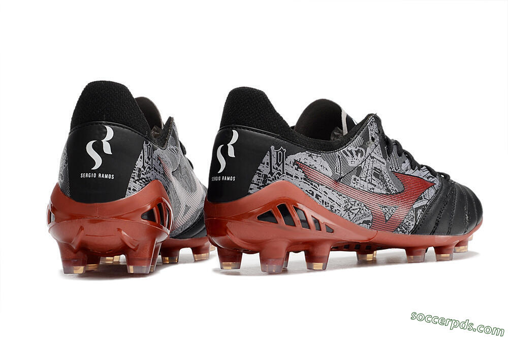 Mizuno Morelia Neo 3 Japan FG Low-Tops Football Boots - Black/White/Red 6