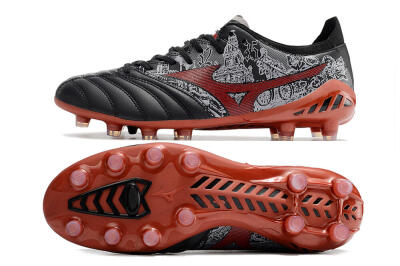 Mizuno Morelia Neo 3 Japan FG Low-Tops Football Boots - Black/White/Red