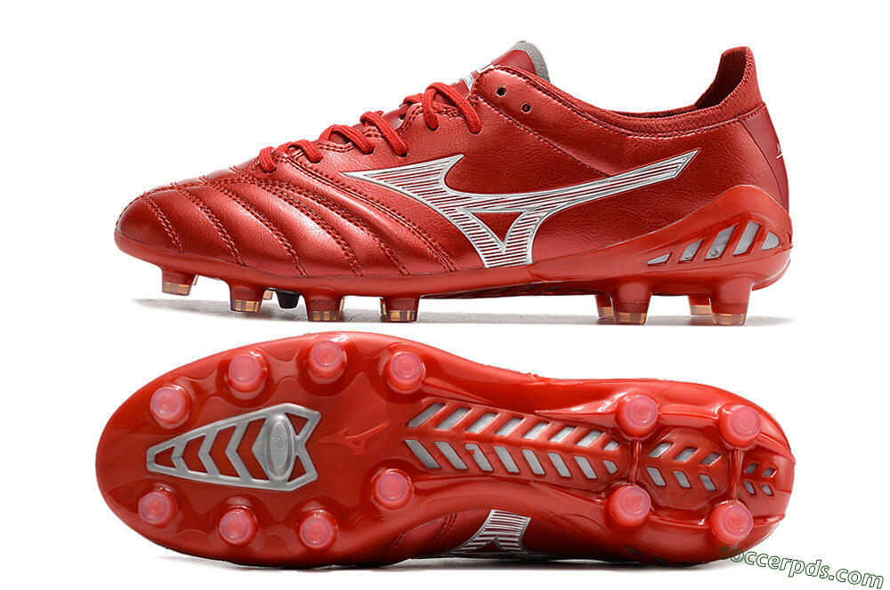 Mizuno Morelia Neo 3 Japan FG Low-Tops Football Boots - Red/White 0
