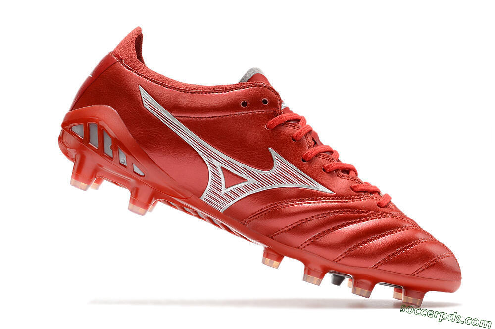 Mizuno Morelia Neo 3 Japan FG Low-Tops Football Boots - Red/White 4