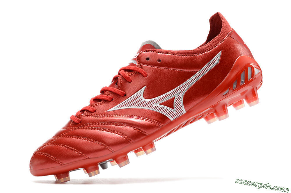 Mizuno Morelia Neo 3 Japan FG Low-Tops Football Boots - Red/White 5