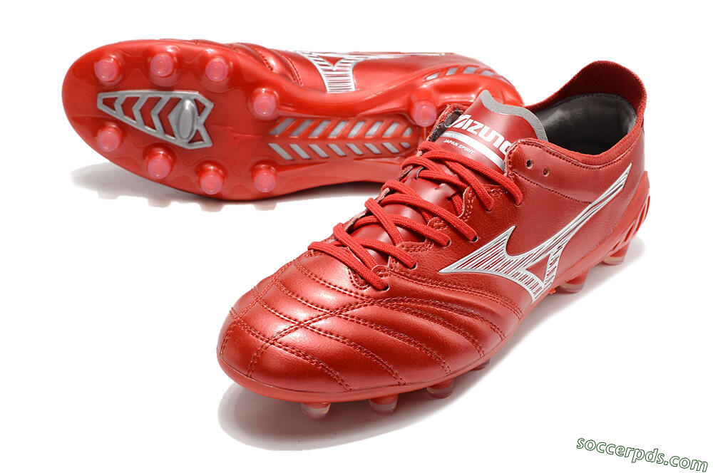 Mizuno Morelia Neo 3 Japan FG Low-Tops Football Boots - Red/White 3