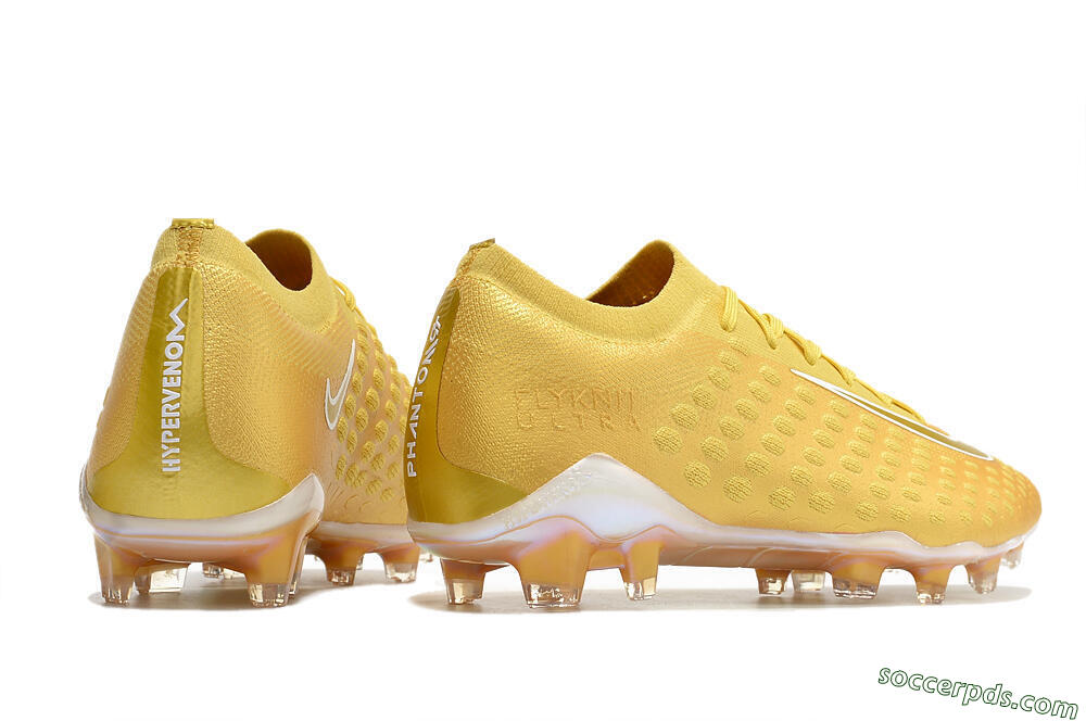Nike Phantom Ultra Venom FG Low-Tops Football Boots - Gold/White 6