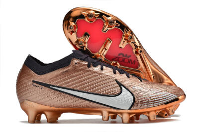 Nike Air Zoom Mercurial Vapor 15 Elite AG Low-Tops Football Boots - Gold/White/Black