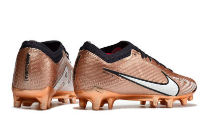 Nike Air Zoom Mercurial Vapor 15 Elite AG Low-Tops Football Boots - Gold/White/Black