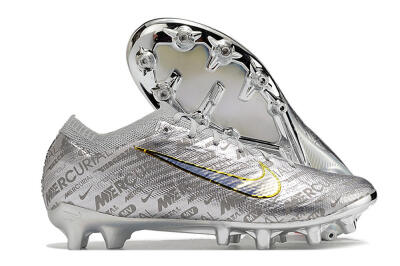 Nike Air Zoom Mercurial Vapor 15 Elite AG Low-Tops Football Boots - Silver/Gold