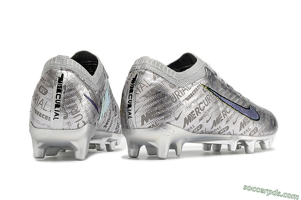 Nike Air Zoom Mercurial Vapor 15 Elite AG Low-Tops Football Boots - Silver/Gold 6