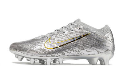 Nike Air Zoom Mercurial Vapor 15 Elite AG Low-Tops Football Boots - Silver/Gold