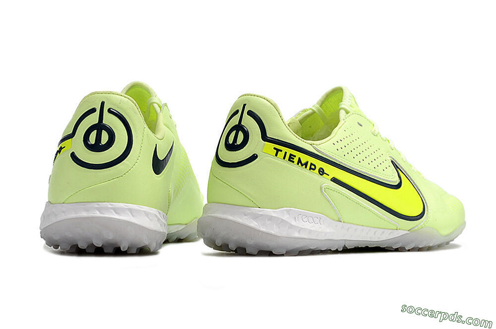 Nike React Tiempo Legend 9 Pro TF Low-Tops Football Shoes - Green/Black 6
