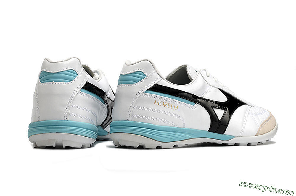 Mizuno Morelia Sala Japn TF Low-Tops Football Shoes - White/Black/Blue 5