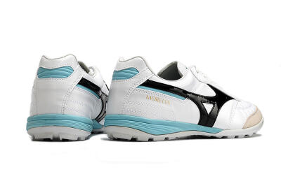 Mizuno Morelia Sala Japn TF Low-Tops Football Shoes - White/Black/Blue