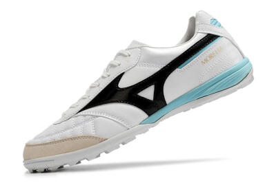 Mizuno Morelia Sala Japn TF Low-Tops Football Shoes - White/Black/Blue