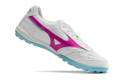 Mizuno Morelia Sala Japn TF Low-Tops Football Shoes - White/Red/Blue