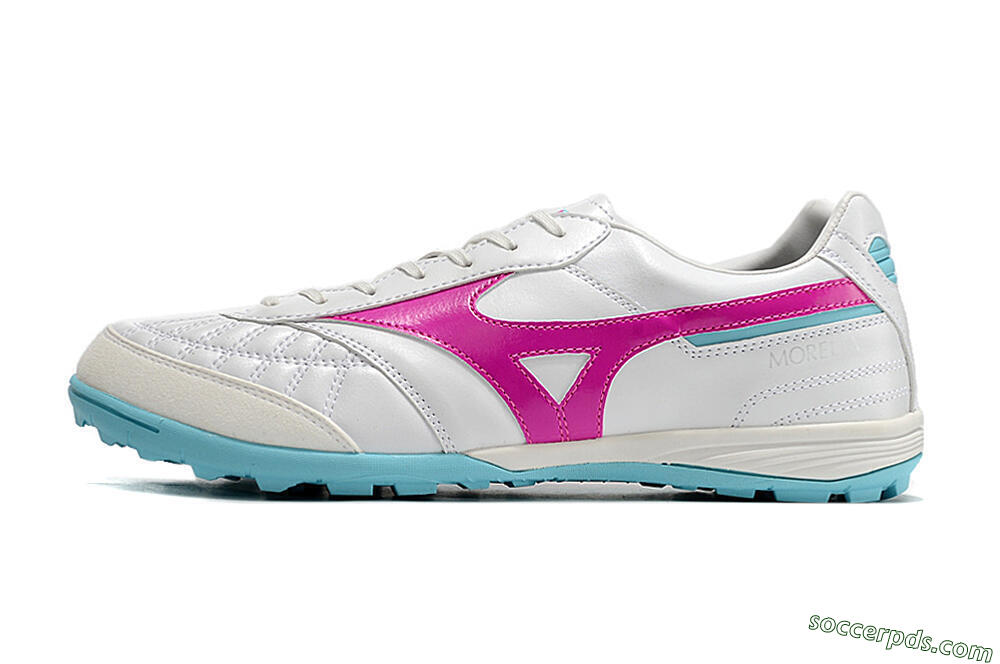 Mizuno Morelia Sala Japn TF Low-Tops Football Shoes - White/Red/Blue 2