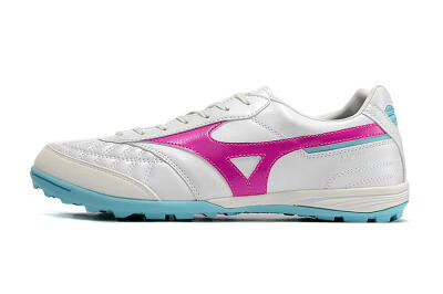 Mizuno Morelia Sala Japn TF Low-Tops Football Shoes - White/Red/Blue