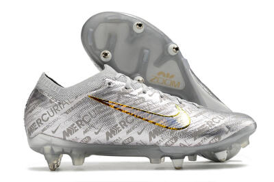 Nike Air Zoom Mercurial Vapor 15 Elite SG Low-Tops Football Boots - Silver/Gold