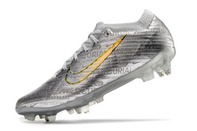 Nike Air Zoom Mercurial Vapor 15 Elite SG Low-Tops Football Boots - Silver/Gold