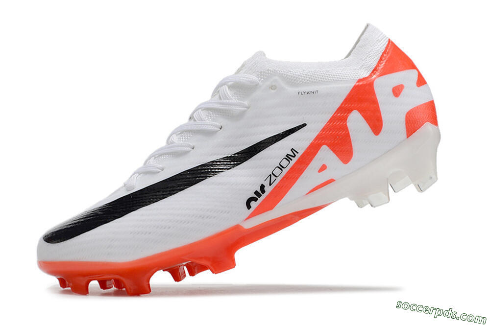 Nike Air Zoom Mercurial Vapor 15 Elite FG Low-Tops Football Boots - White/Black/Red 5