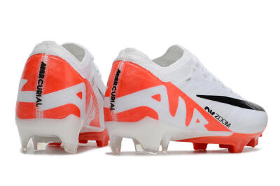 Nike Air Zoom Mercurial Vapor 15 Elite FG Low-Tops Football Boots - White/Black/Red