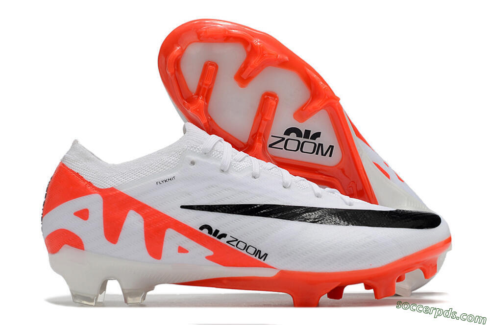 Nike Air Zoom Mercurial Vapor 15 Elite FG Low-Tops Football Boots - White/Black/Red 1