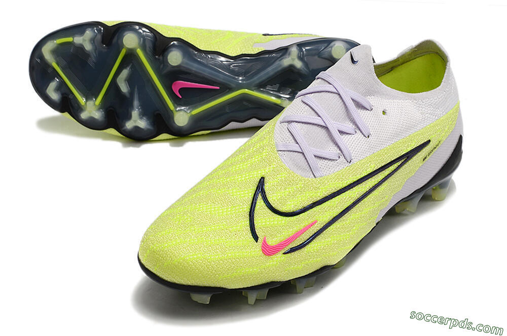 Nike Phantom GX Elite FG Low-Tops Football Boots - White/Green/Black 3