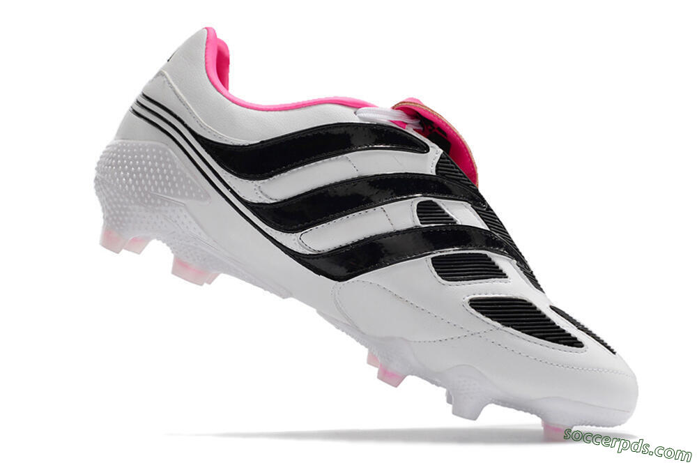 Adidas Predator Precision FG Low-Tops Football Boots - White/Black/Pink 4