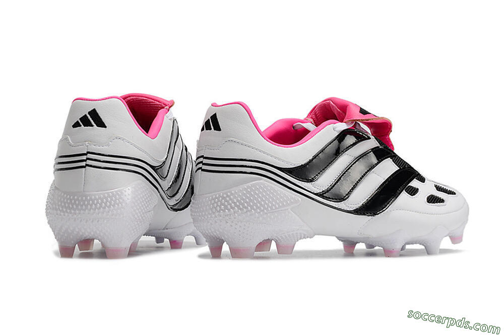 Adidas Predator Precision FG Low-Tops Football Boots - White/Black/Pink 6