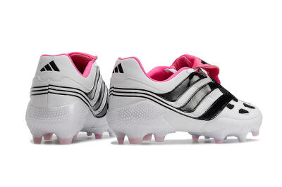 Adidas Predator Precision FG Low-Tops Football Boots - White/Black/Pink