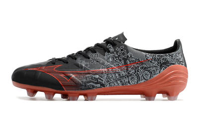 Mizuno Morelia Alpha an FG Low-Tops Football Boots - Black/Red