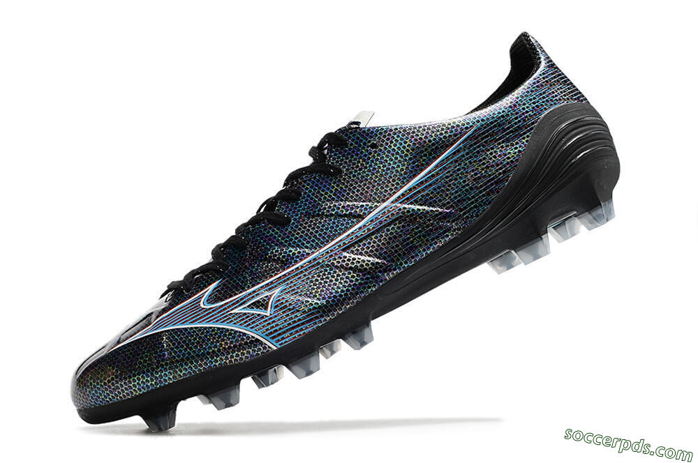 Mizuno Morelia Alpha an FG Low-Tops Football Boots - Black/Blue 5