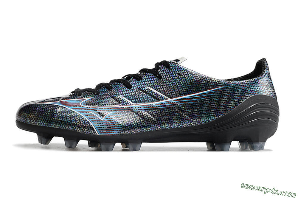 Mizuno Morelia Alpha an FG Low-Tops Football Boots - Black/Blue 2