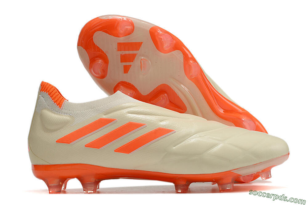 Adidas Copa Pure+ FG Low-Tops Football Boots - White/Orange 1