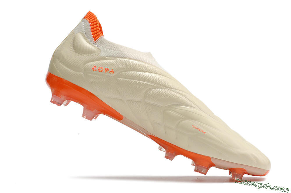 Adidas Copa Pure+ FG Low-Tops Football Boots - White/Orange 4
