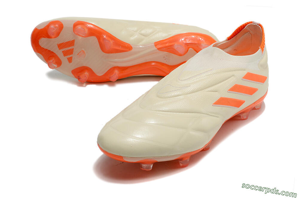 Adidas Copa Pure+ FG Low-Tops Football Boots - White/Orange 3