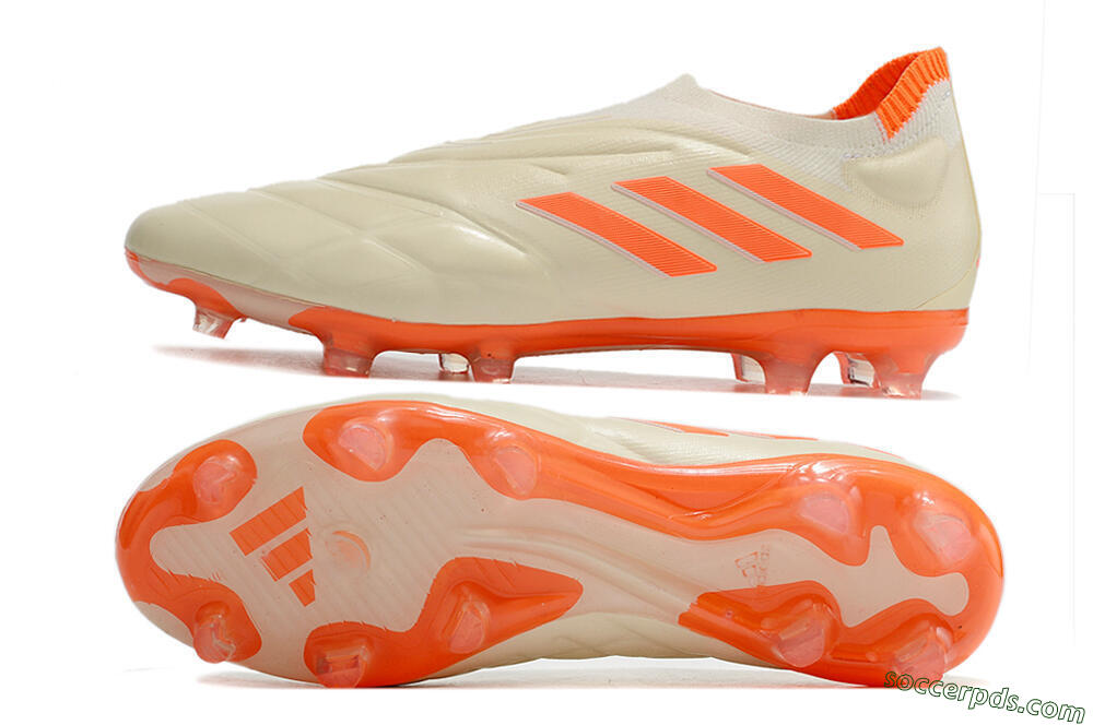 Adidas Copa Pure+ FG Low-Tops Football Boots - White/Orange 0