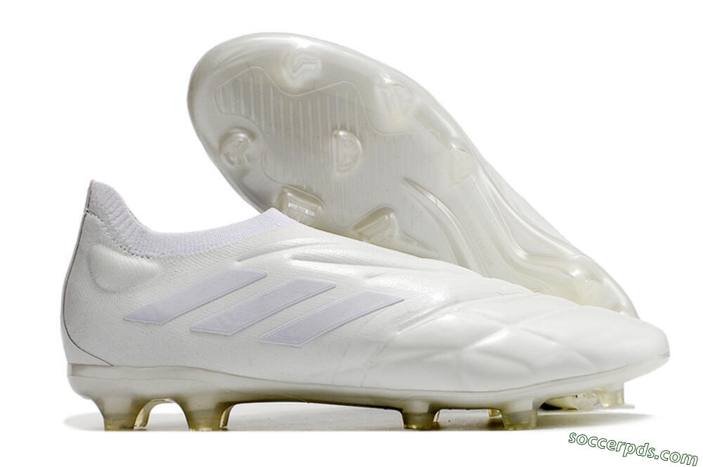 Adidas Copa Pure+ FG Low-Tops Football Boots - White/White 1