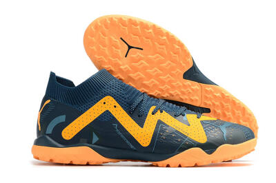 Puma Future Match TT TF Low-Tops Football Shoes - Blue/Yellow
