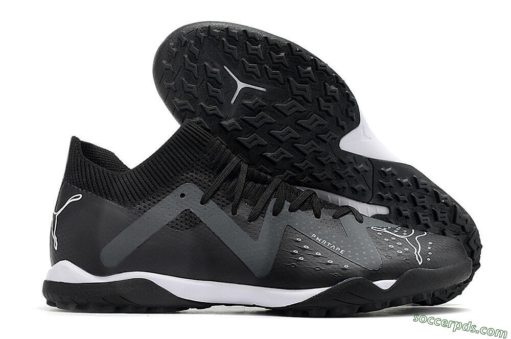 Puma Future Match TT TF Low-Tops Football Shoes - Black/White 1