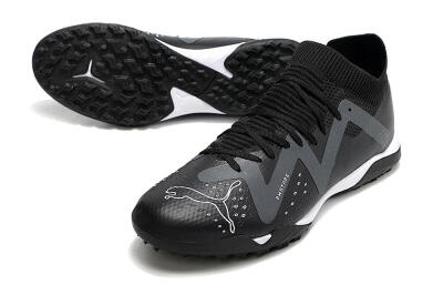 Puma Future Match TT TF Low-Tops Football Shoes - Black/White