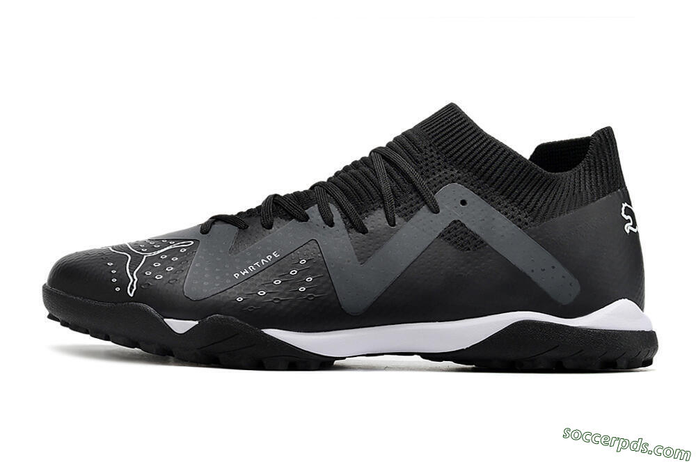 Puma Future Match TT TF Low-Tops Football Shoes - Black/White 2