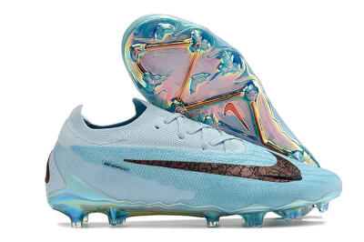 Nike Phantom GX Elite FG Low-Tops Football Boots - Blue/Brown